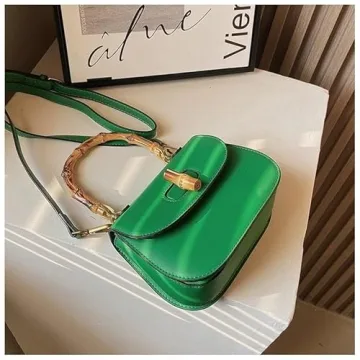 Elegant Bamboo Crossbody Bag for Women - Stylish Gift