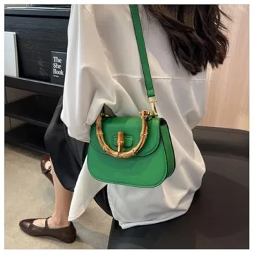 Elegant Bamboo Crossbody Bag for Women - Stylish Gift