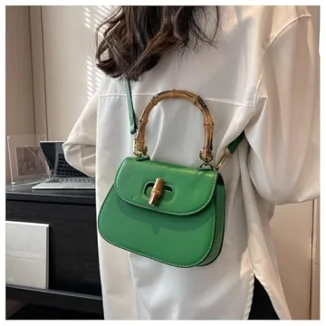 Elegant Bamboo Crossbody Bag for Women - Stylish Gift