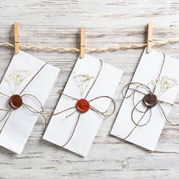 Fumete 200 Pcs Mini Dried Baby Breath Flowers Valentine's Day Ivory Natural Flowers Bulk Dried Gypsophila for Vase Wedding Invitation Card DIY Candle Making Decor Craft Party Resin Art 2-4 in