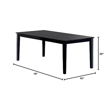 Coaster Home Furnishings Louise Dining Table Black Finish 8 Seats