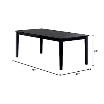 Coaster Home Furnishings Louise Dining Table Black Finish 8 Seats