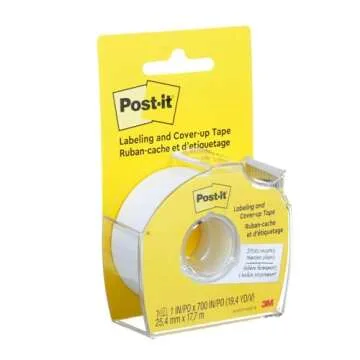 Post-it Removable Cover-Up Tape, Convenient 2 Pack for Easy Labeling and Corrections