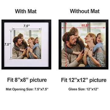 Stylish Yaetm 12x12 Picture Frames Set of 9 for Gallery Display