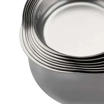 Stainless Steel Measuring Cups Set of 7 Stackable and Durable