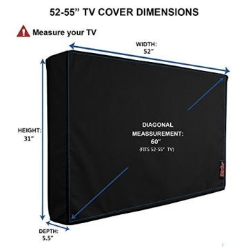 iBirdie Outdoor Waterproof TV Cover for 52-55 Inch