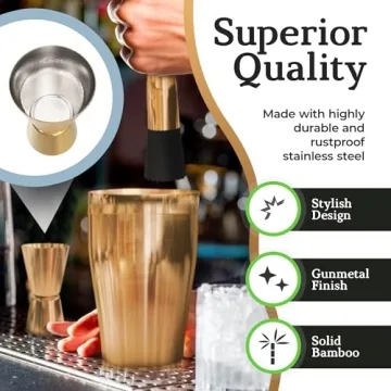 Highball & Chaser Cocktail Shaker Set for Home Mixology