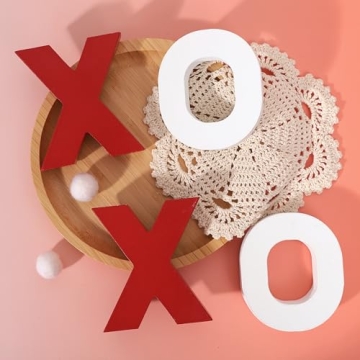 Wooden XOXO Sign for Valentine's Day Romantic Decor