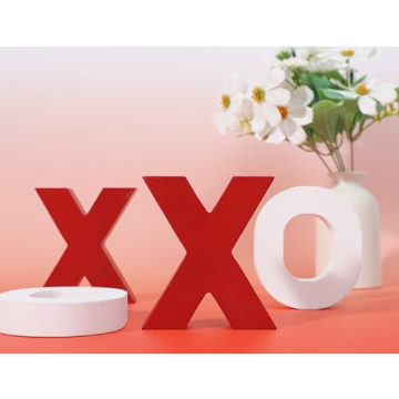Wooden XOXO Sign for Valentine's Day Romantic Decor