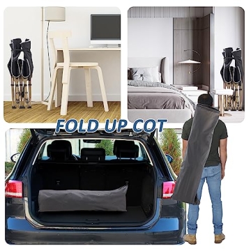 HABUTWAY 600lbs Capacity Camping Cot with Mattress