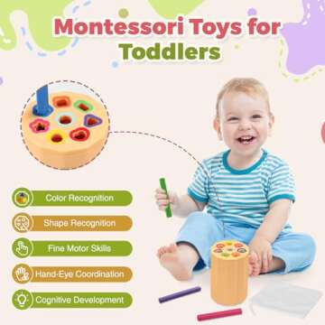 Shape & Color Sorting Montessori Toys for Toddlers