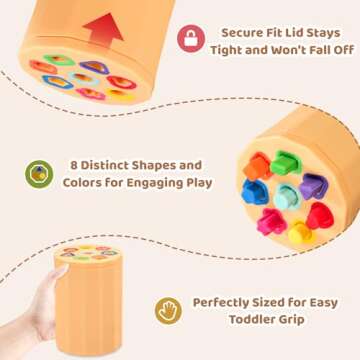 Shape & Color Sorting Montessori Toys for Toddlers