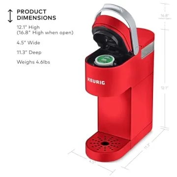 Compact Keurig K-Mini Coffee Maker in Dusty Rose