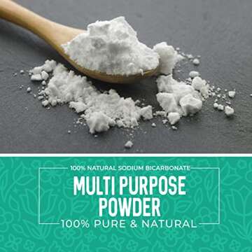 Herbaila Sodium Bicarbonate 2lb, Baking Soda for Cleaning and Baking, Aluminum Free Baking Soda for Pool, Pure Baking Soda Powder, Bulk Baking Soda Food Grade, Sodium Bicarbonate Powder