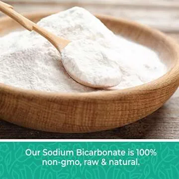 Herbaila Sodium Bicarbonate 2lb, Baking Soda for Cleaning and Baking, Aluminum Free Baking Soda for Pool, Pure Baking Soda Powder, Bulk Baking Soda Food Grade, Sodium Bicarbonate Powder