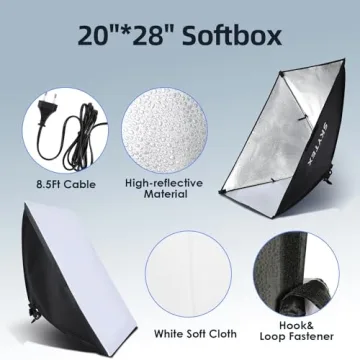 Skytex Softbox Lighting Kit for Photography and Video