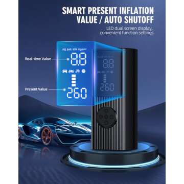 Tire Inflator Portable Air Compressor with Fast Inflation
