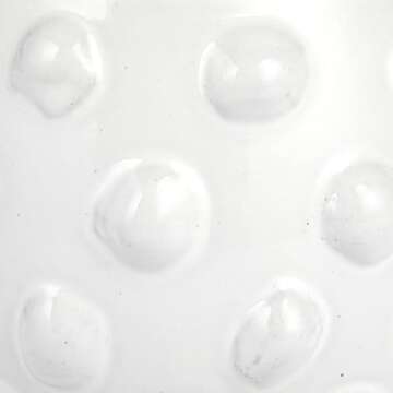 Creative Co-Op White Terracotta Bubbled Design Planter Pot White 6.25 x 4.75