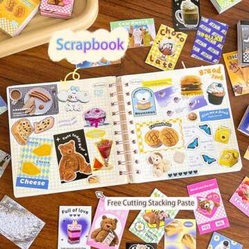 300Pcs Aesthetic Stickers for Journaling Adults Mini Scrapbooking Stickers Book Sweet Cool Deco Stickers Kpop for Bullet Planner Card Craft Gift Korean Stickers for Photocards Arts