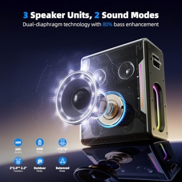 Karaoke Machine with 2 Wireless Microphones Portable Bluetooth Karaoke Machine for Adults Kids DSP C...