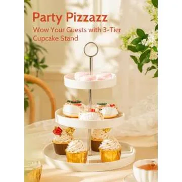 Stylish Sweese 3-Tier Cupcake Stand for Every Occasion