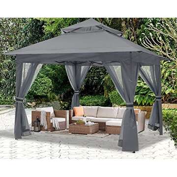 ABCCANOPY 13x13 Pop Up Gazebo with Mosquito Netting