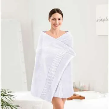 Utopia 4 Pack Bath Towels Set - Soft, Quick Dry & Absorbent