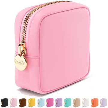 Embla Makeup Bag Travel Cosmetics Pouch and Toiletry Bag, Nylon Zipper Pouch Purse, Cute Make Up Org...