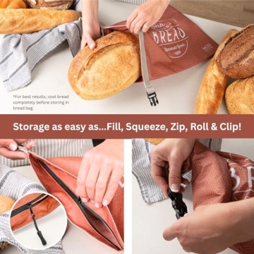 ModKitchn Reusable Bread Bags - Keep Bread Fresh