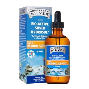 Sovereign Silver Immune Support Colloidal Silver Hydrosol 10ppm