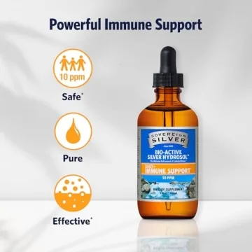 Sovereign Silver Immune Support Colloidal Silver Hydrosol 10ppm