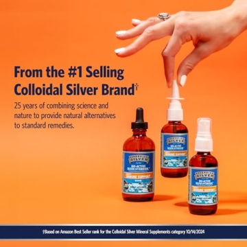 Sovereign Silver Immune Support Colloidal Silver Hydrosol 10ppm
