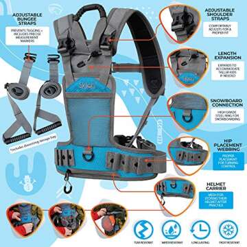 Sklon Ski and Snowboard Harness Trainer for Kids - Teach Your Child The Fundamentals of Skiing and S...