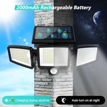 Tuffenough Solar 2500LM LED Outdoor Motion Lights