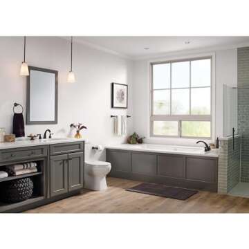 Stylish DELTA Windemere Towel Ring in Oil Rubbed Bronze