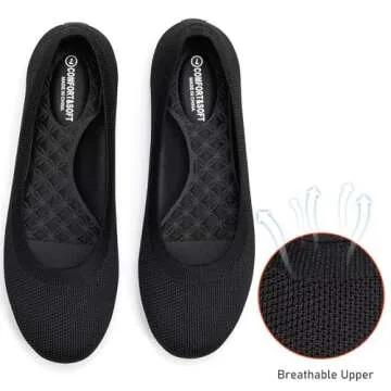 Frank Mully Women's Comfortable Mary Jane Flats Slip-On