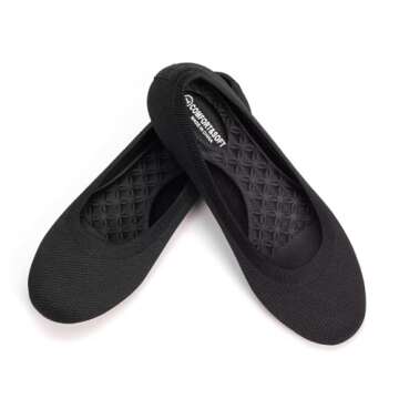 Frank Mully Women's Comfortable Mary Jane Flats Slip-On