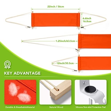 iMissiu Adjustable Foot Hammock for Desk Comfort