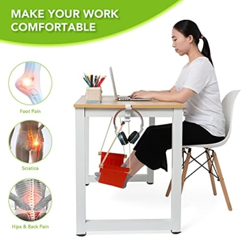 iMissiu Adjustable Foot Hammock for Desk Comfort