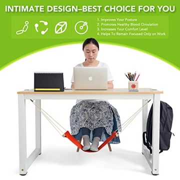 iMissiu Adjustable Foot Hammock for Desk Comfort
