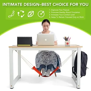 iMissiu Adjustable Foot Hammock for Desk Comfort