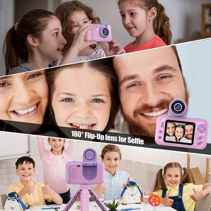 PURULU Kids HD Digital Camera for 3-8 Year Olds