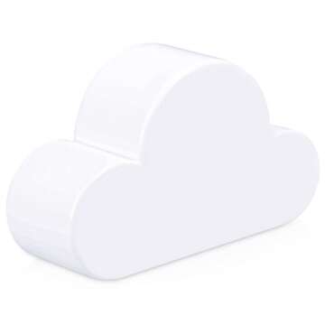 kwmobile Magnet Key Holder Cloud - Magnetic Holder Organizer for Keys - Easy Installation Without Drilling - White