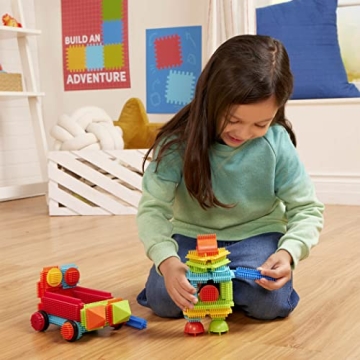 Battat Bristle Blocks - 50 pc Interlocking Playset for Kids