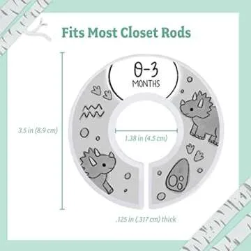 Baby Nest Designs 20x Baby Hangers for Closet with 7X Baby Closet Dividers for Nursery Velvet Baby Clothes Hangers Unisex Newborn Essentials Baby Size Organizer for Infant Clothing to 24 Months