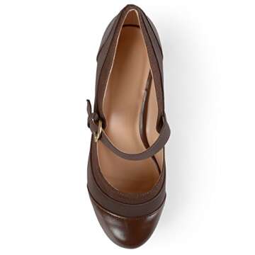 Brinley Co Women's Sonja Pump, Brown, 11 Regular US