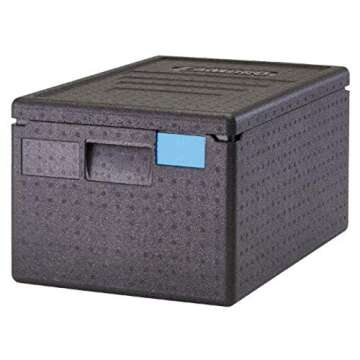 Cambro EPP180SW110 Cam GoBox Top-Loader Food Carrier - Black, Insulated Transport Solutions