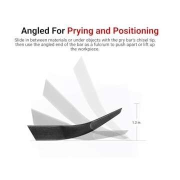 TEKTON Angled End Handled Pry Bar Set, 3-Piece (12, 17, 25 in.) | LSQ42103