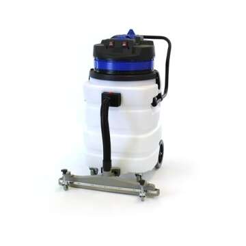 Farag Janitorial Industrial Vacuum Cleaner Wet/Dry - 2 Motors - Front Squeegee - 24 Gallon