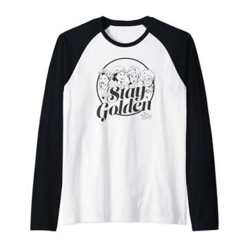 The Golden Girls - Stay Golden Raglan Baseball Tee